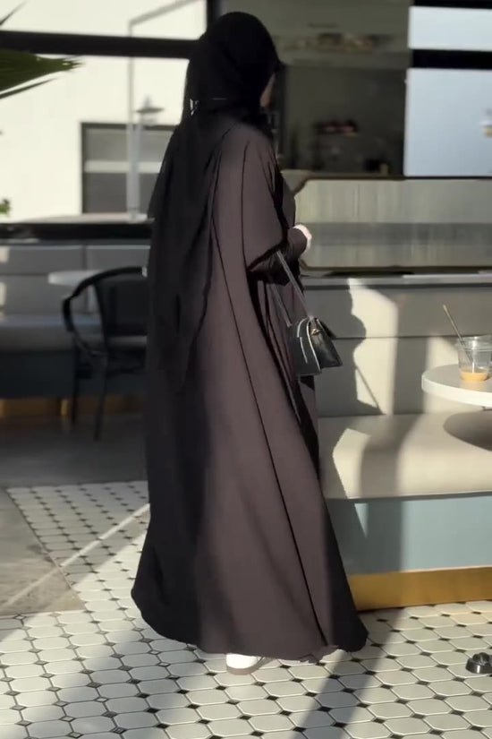 Black Basic Blazer Abaya