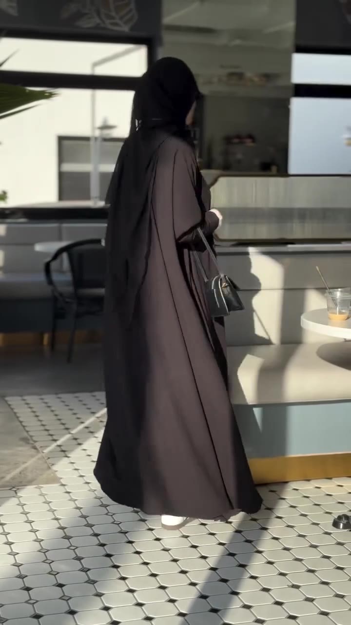 Black Basic Blazer Abaya