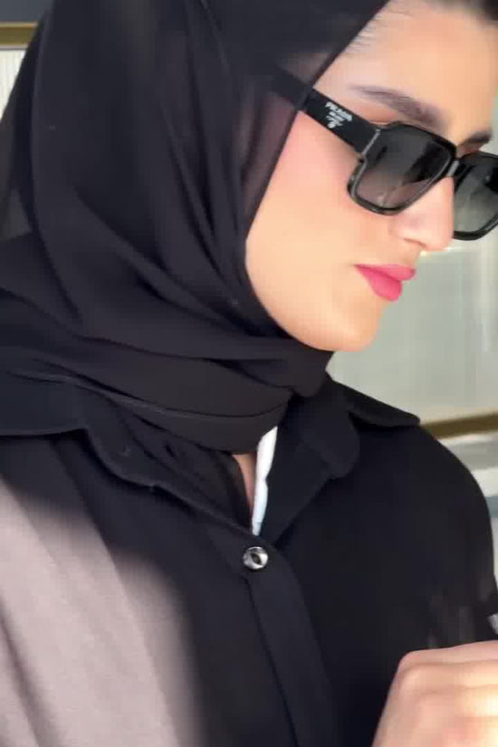Black Basic Blazer Abaya