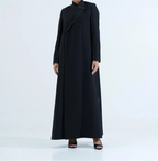 Hand-Embroidered Blazer Abaya