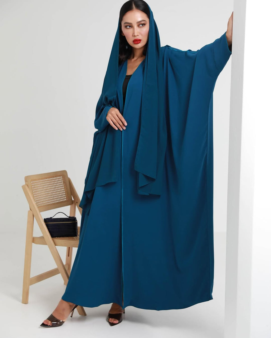 Teal Loose Fit Abaya