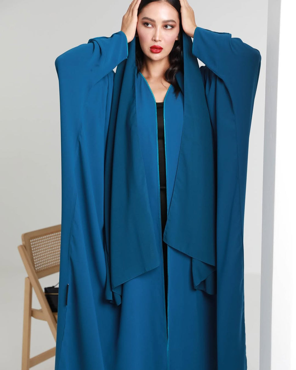 Teal Loose Fit Abaya