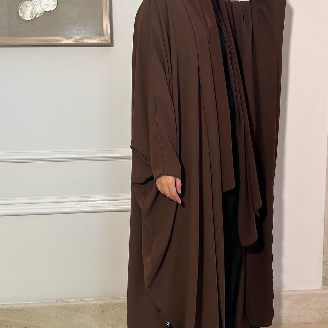 Brown Loose Fit Abaya