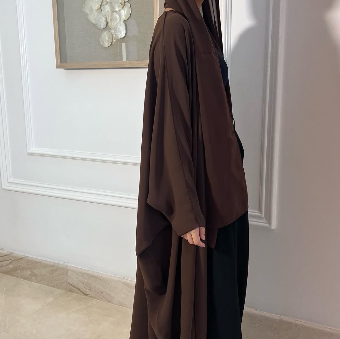 Brown Loose Fit Abaya