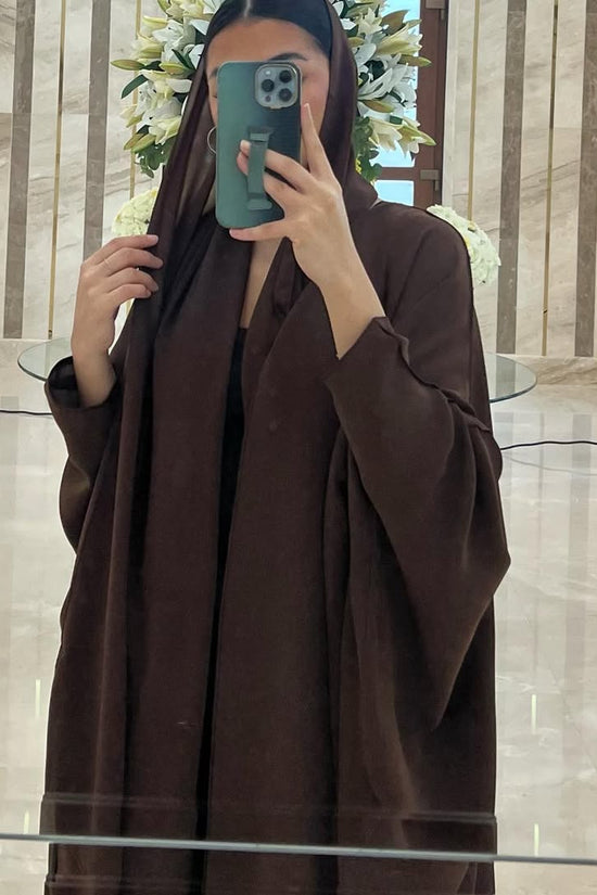 Brown Loose Fit Abaya