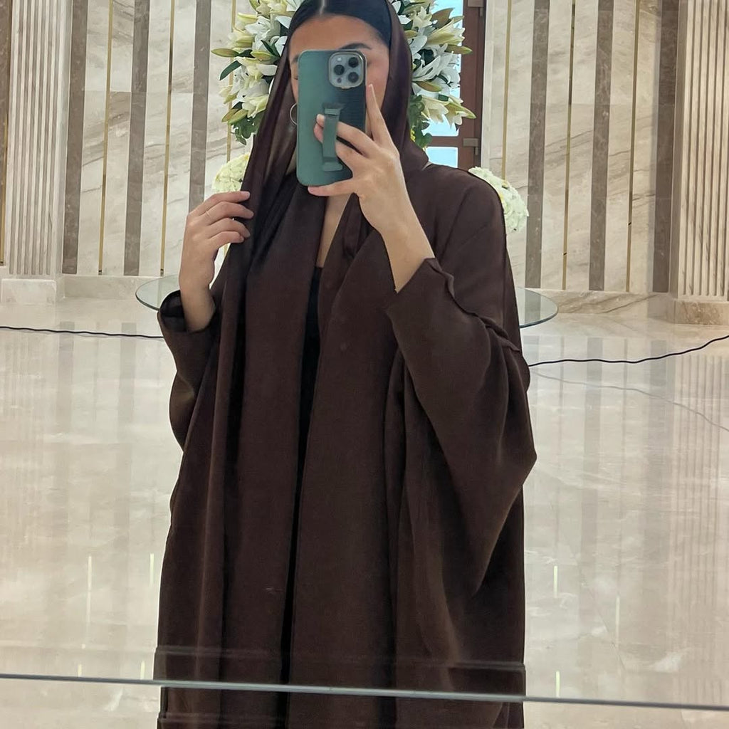 Brown Loose Fit Abaya