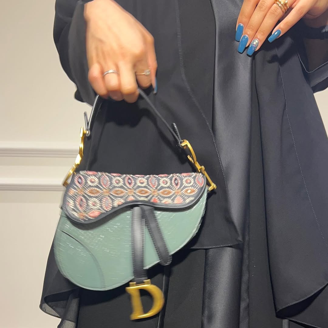 Black Loose Fit Abaya with Pearl Buttons