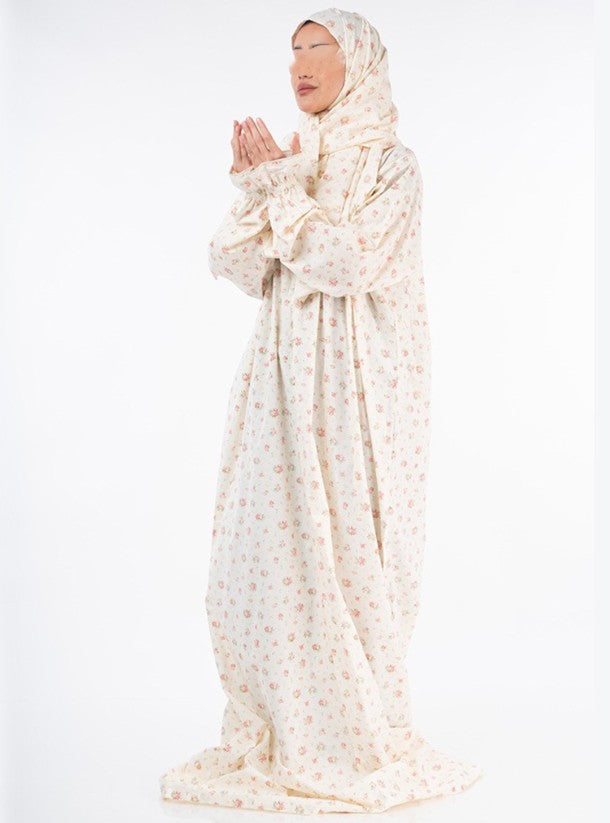 Printed Cotton/linen Soft Prayer Dress