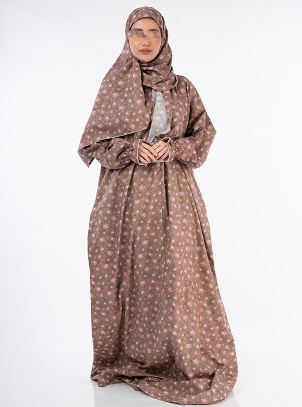 Printed Cotton/linen Soft  Prayer Dress