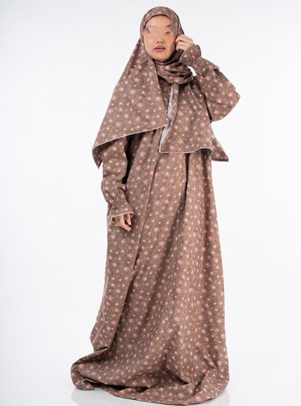 Printed Cotton/linen Soft  Prayer Dress