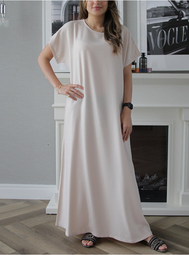 Under Abaya Dress - White