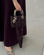 Plum Straight-Cut Abaya with Front Slit