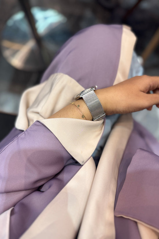Reversible Abaya with Shaila , Mauve & Beige