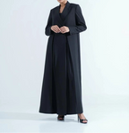 Classic Blazer Abaya with Double Vents