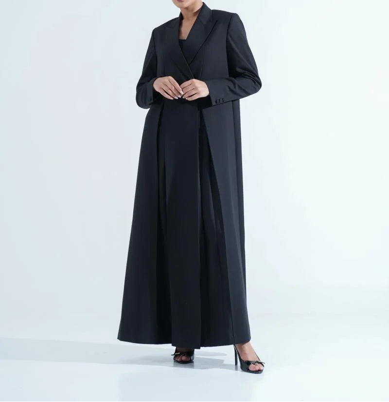 Classic Blazer Abaya with Double Vents