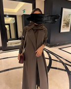 Olive Green Sleeves details Abaya