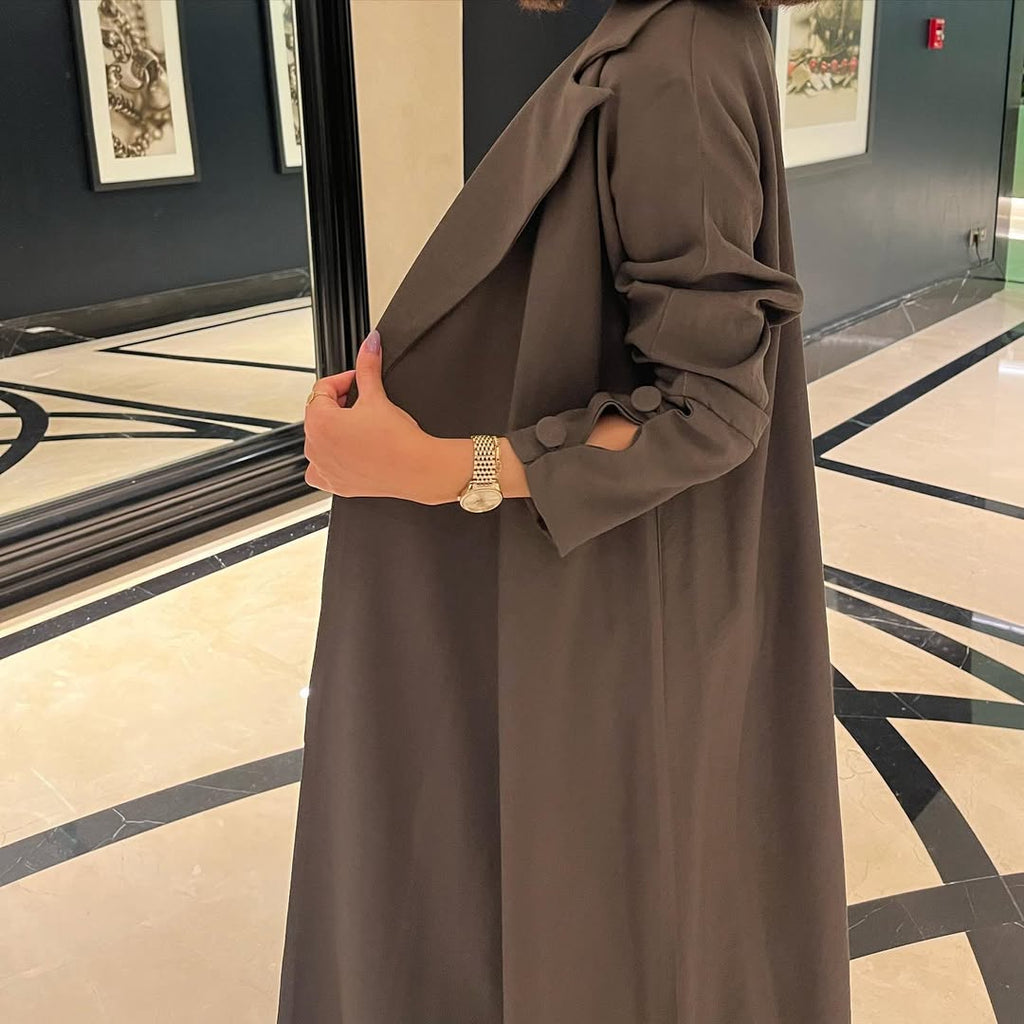Olive Green Sleeves details Abaya