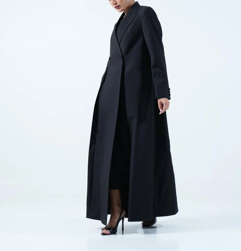 Classic Blazer Abaya with Double Vents