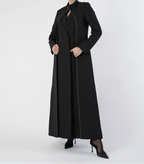 Black Blazer with Pinstripe Detailing