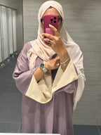Reversible Abaya with Shaila , Mauve & Beige