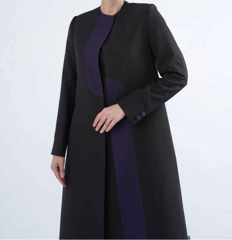 Black Blazer with Front Detailing