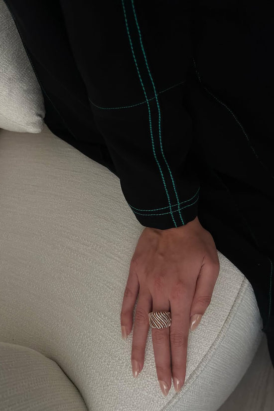 Black abaya with Green thread work