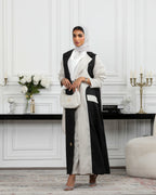 Blazer Linen Abaya with matching pants and Shaila