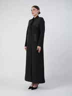 Formal Black Blazer Abaya with Shaila