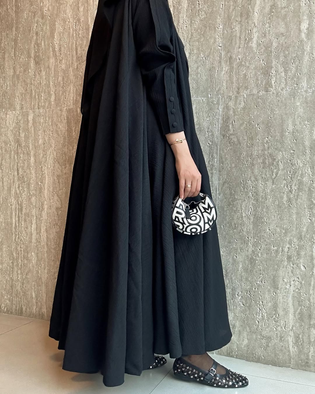 Black Plain Summer Abaya 012