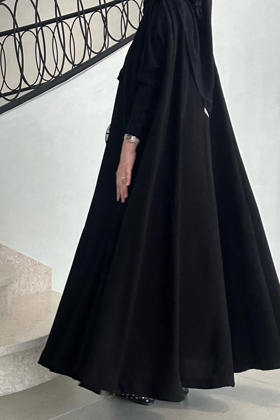 Black Plain Summer Abaya 012