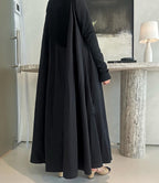 Black Plain Summer Abaya 011