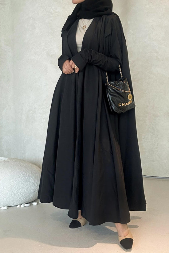 Black Plain Summer Abaya 011