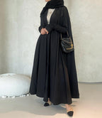 Black Plain Summer Abaya 011