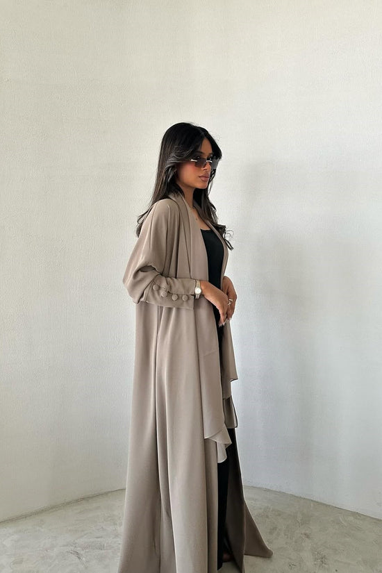 Sleeves details Nada Abaya - Taupe