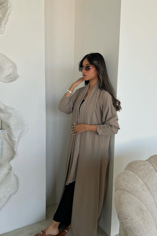 Sleeves details Nada Abaya - Taupe