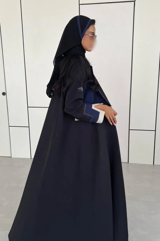 Blue Black Designer Abaya