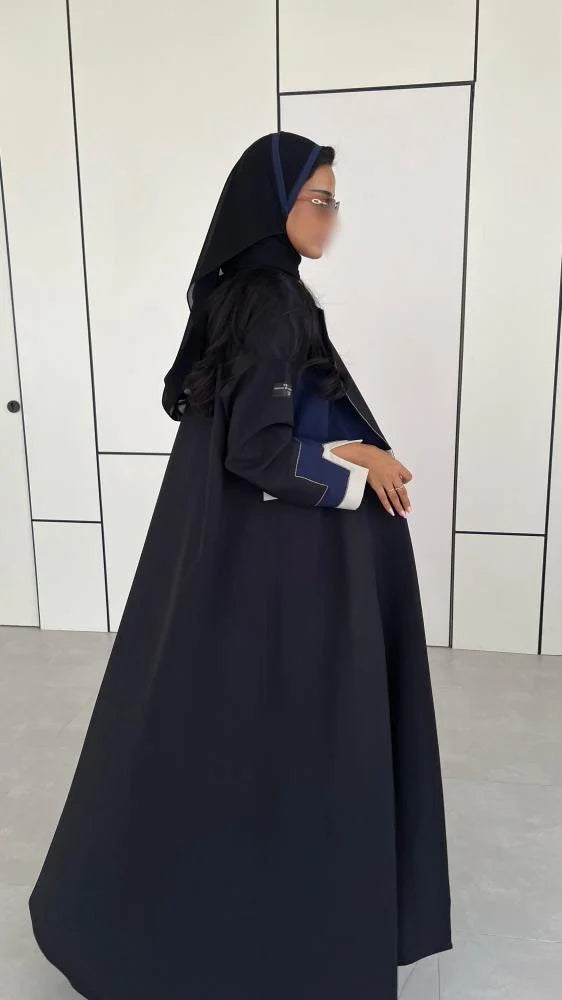 Blue Black Designer Abaya
