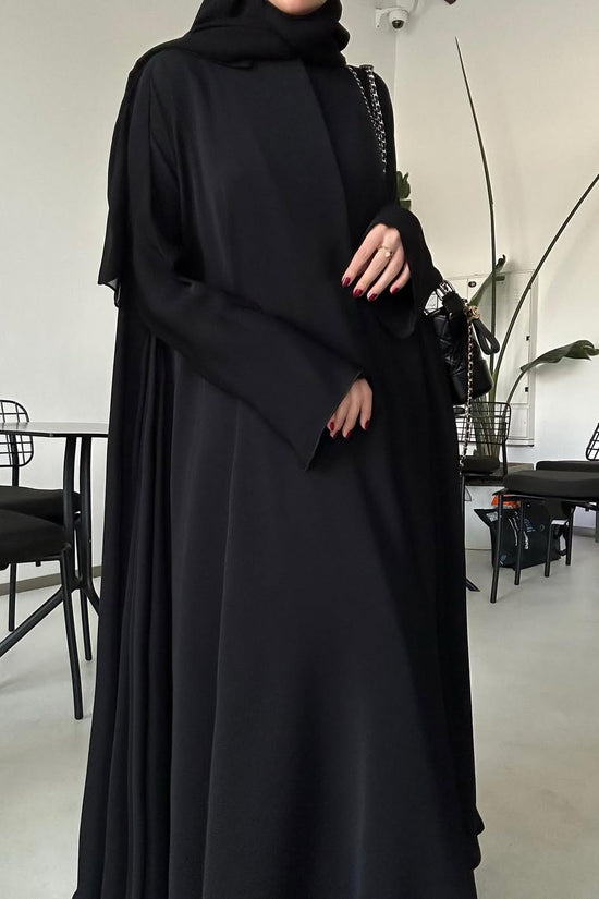 Black Plain Summer Abaya 010