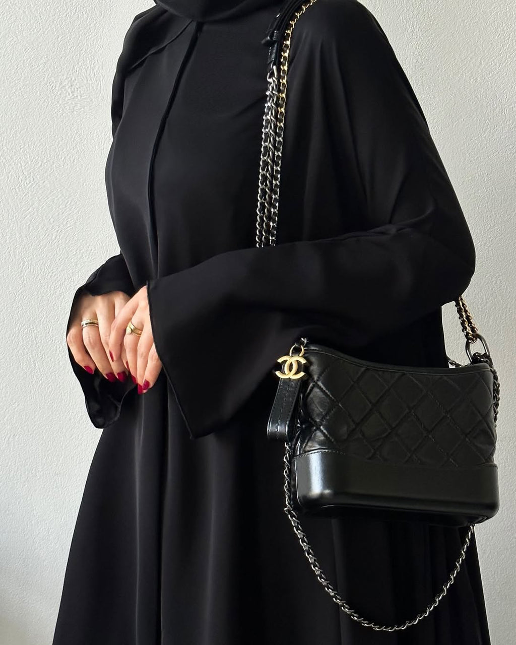 Black Plain Summer Abaya 010