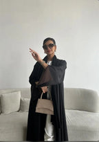 Reversible Abaya with Shaila, Black & Brown
