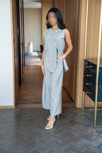 Grey Blouse and Pants Set