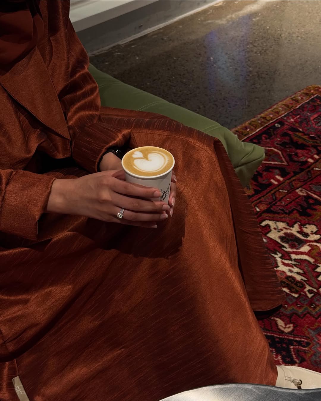 Amber Dusk Textured Silk Abaya
