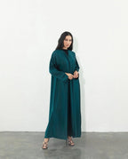 Emerald Grace Flow Abaya with Shaila
