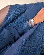 Abaya with Lace details Teal