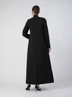 Formal Black Blazer Abaya with Shaila