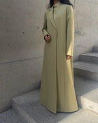 Sage Structured Coat Style Abaya with Shaila