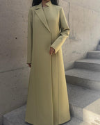 Sage Structured Coat Style Abaya with Shaila