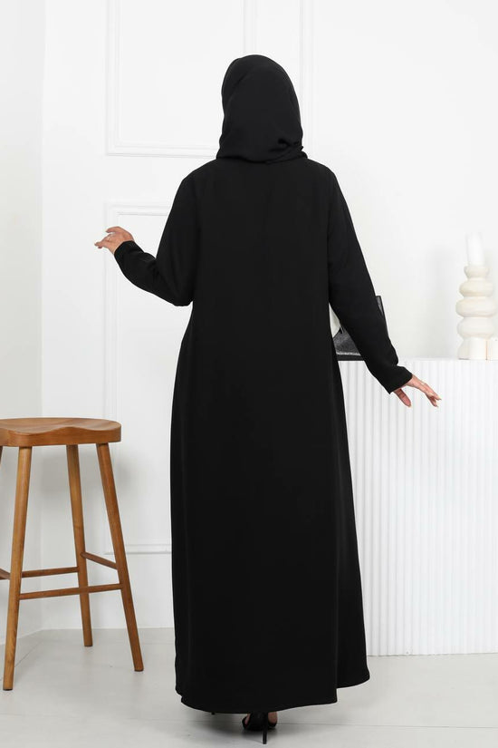 Black Crepe Abaya