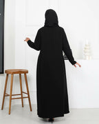 Black Crepe Abaya