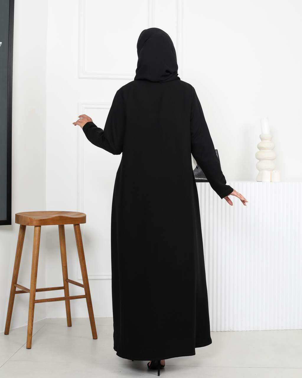 Black Crepe Abaya